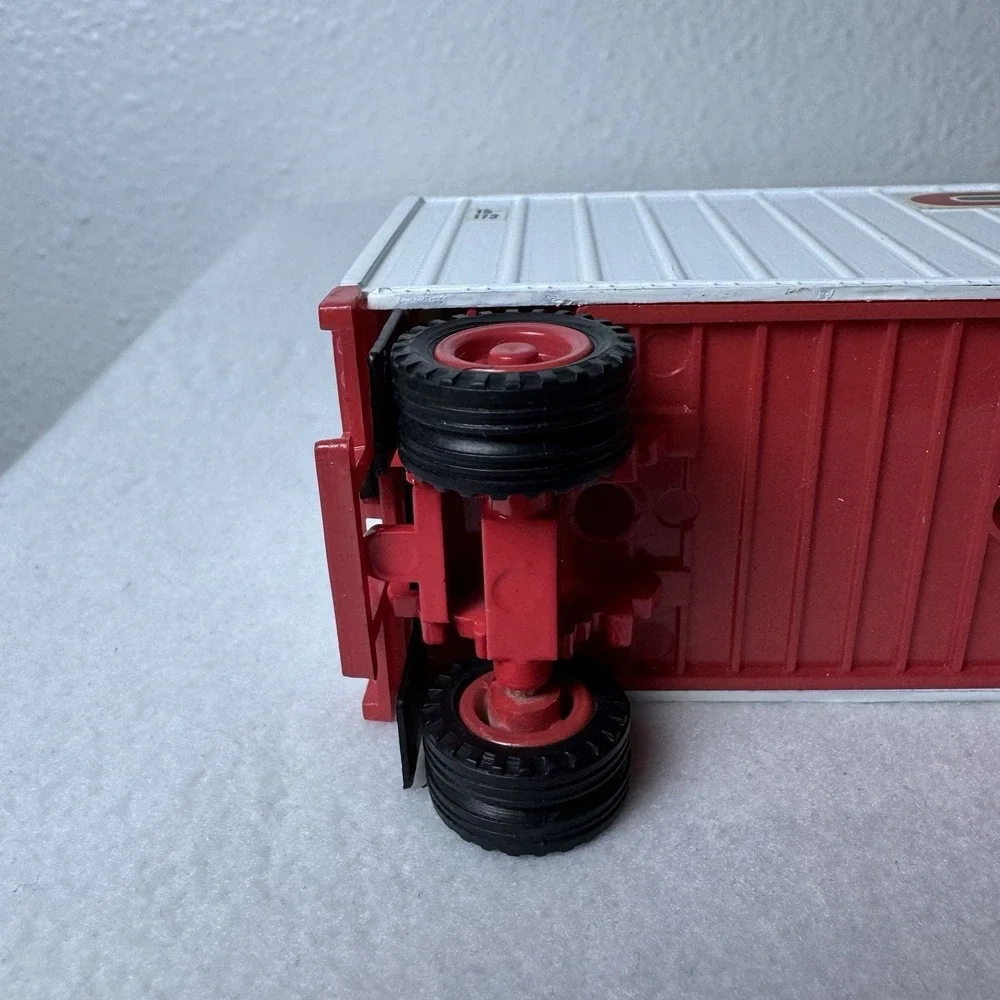 Vintage Consolidated Freightways CF Diecast Toy Trailer Metal White Light Wear